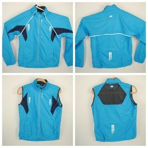 New Sugoi Women's Convertible Jersey Blue Medium L